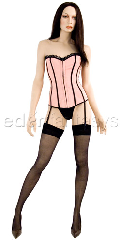 Pink brocade corset