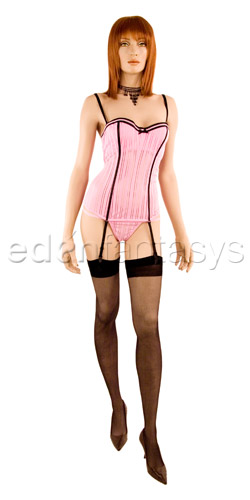 Striped pink corset