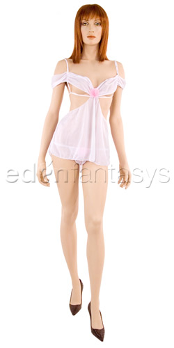 Sheer babydoll with thong