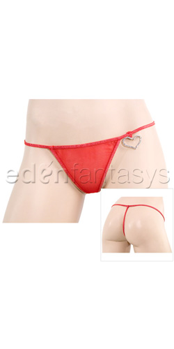 Big hearted speckled g-string