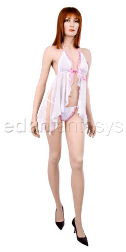 Random hearts babydoll with g-string - Babydoll and panty set