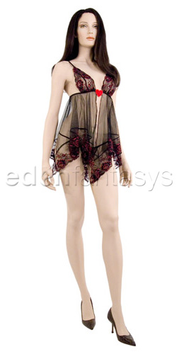 Lace babydoll with g-string