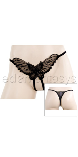 Butterfly crotchless panty