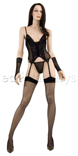 Camigarter with g-string and gloves