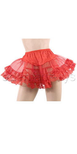 Floral lace petticoat