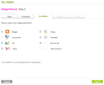 Step 2: Select Template