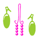 Clit, cock, and nipple clamps