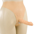 Wireless Latex Harness with Slender Penis