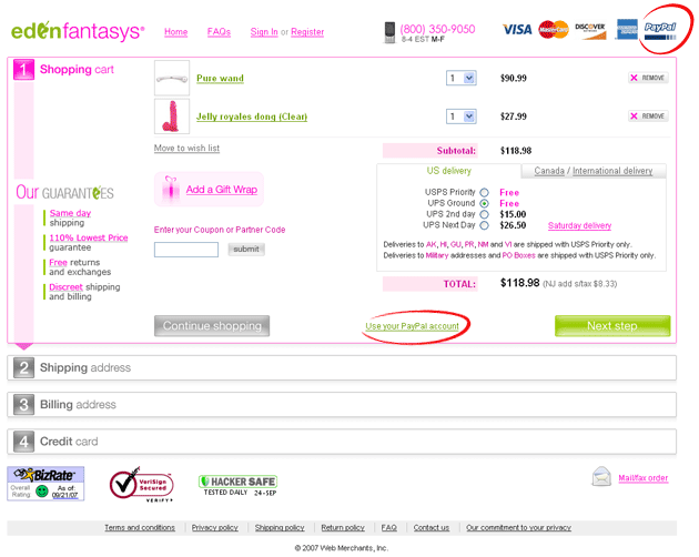 EdenFantasys Home Page