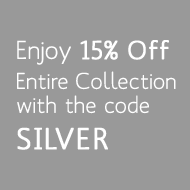 Enjoy 15% off entire collection with the code SILVER