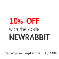 10% off with the code NEWRABBIT