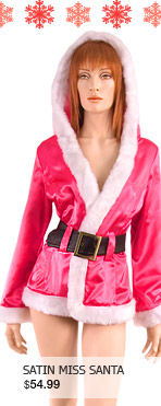 Satin Miss Santa