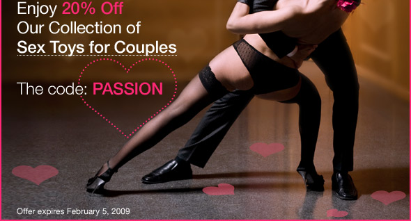 Enjoy 20% Off Our Collection of Sex Toys for Couples. The Code: PASSION