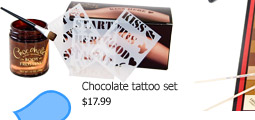 Chocolate tattoo set