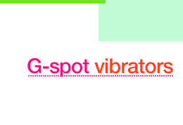 G-spot vibrators
