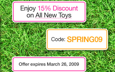 Enjoy 15% Discount on All New Toys