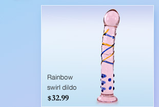 Rainbow swirl dildo