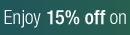 Enjoy 15% off on
