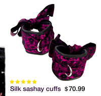 Silk sashay cuffs