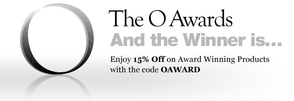 The O Awards. Enjoy 15% Off on Award Winning Products with the code OAWARD