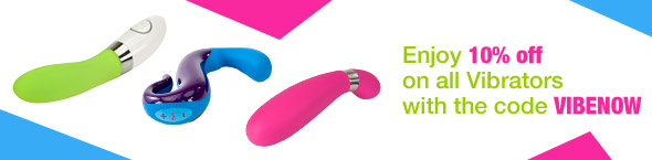 10% off on all vibrators with the code VIBENOW