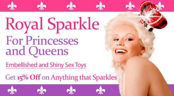Embelished and Shiny Sex toys. Get 15% Off on Anything that Sparkles