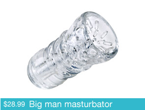 Big man masturbator