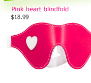 Pink heart blindfold