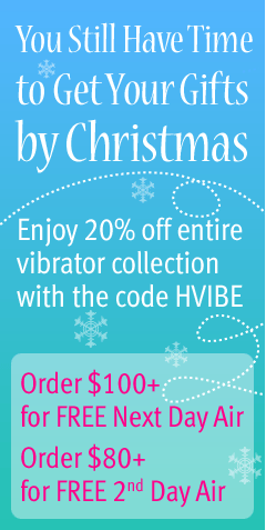 Enjoy 20% off entire vibrator collection with the code HVIBE