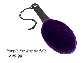 Purple fur line paddle