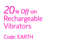 20% Off on Rechargeable Vibrators with Code: EARTH