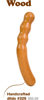 Handcrafted wooden dildo #329