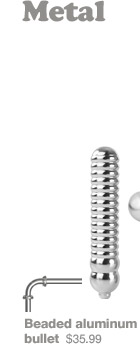 Beaded aluminum bullet