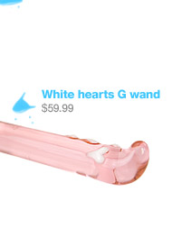 White hearts G wand