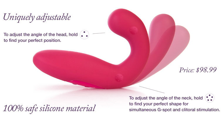 Uniquely adjustable. 100% safe silicone material. Price: $98.99