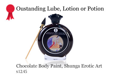 Oustanding Lube, Lotion or Potion: Shunga chocolate body paint