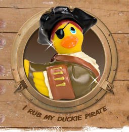 I rub my duckie pirate