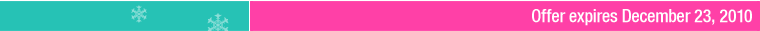 Offer expires December 23, 2010