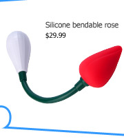 Silicone bendable rose