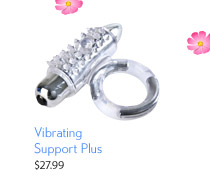 Vibrating Support Plus pleasure point ring