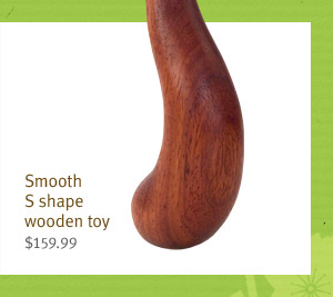 Smooth S shape wooden toy
