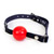 Vegan silicone ball gag
