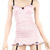 Lace up back gartered chemise - Gartered chemise