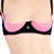 Fuchsia shelf bra set - Shelf bra, panty and garter belt set