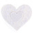 Like a virgin white heart pasties - Pasties set