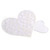 Like a virgin white heart pasties - Pasties set