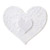 Like a virgin white heart pasties - Pasties set