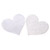 Like a virgin white heart pasties - Pasties set