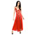 Red satin and lace gown - Gown