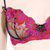 Bella flora mesh bra and thong - Bra and panty set